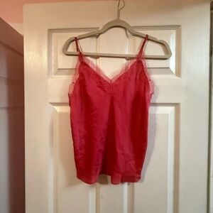 Victoria's Secret Pink Lace Trim Chemise